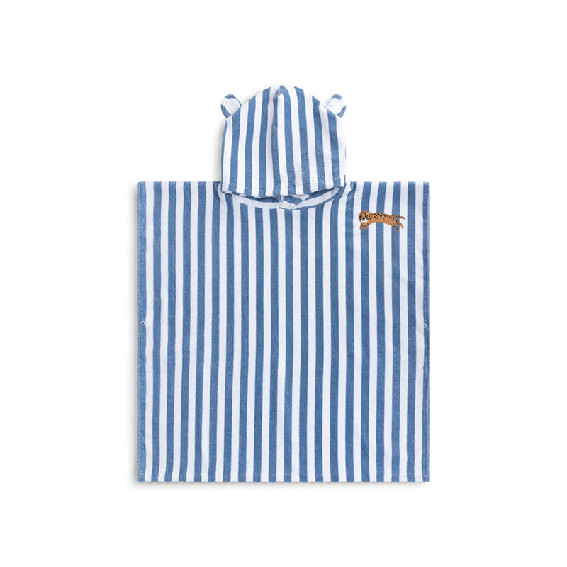 Roamer | Blue Cotton Beach poncho 65 x 65 cm