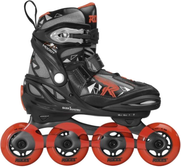 inline skates Moody Tif 82A zwart rood maat 36-40