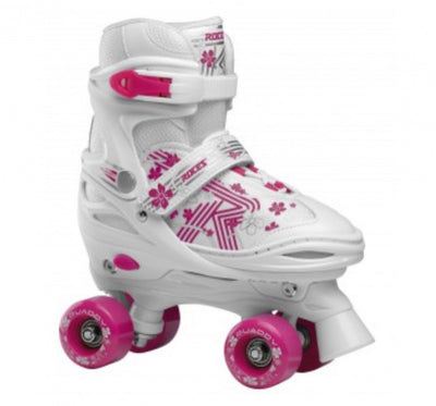 Patinaje de rollero de quaddy 3.0 rosa blanco 34-37