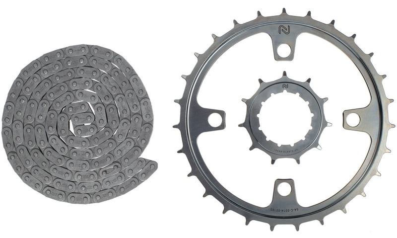 Enduo Cargo Drive Set Enduo Cargo Rohloff Gen4 Adatto per e-bike Silver