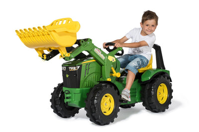 Rolly Toys Premium John Deere X-Trac 8400R con cargador frontal verde