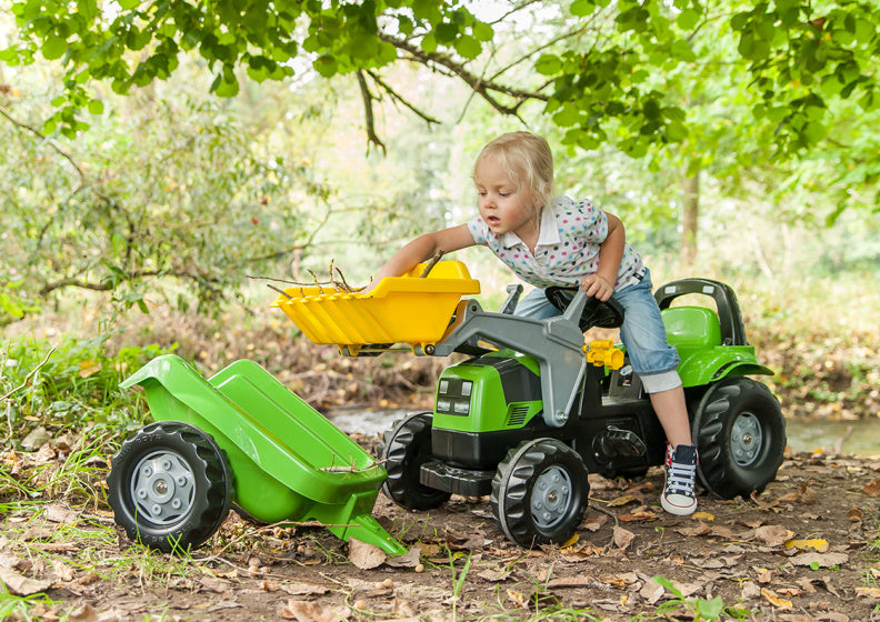 Rolly Toys Tractor con trailer Rollykid Deutz-Fahr 5115 G TB