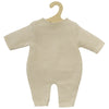 Heless poppen brei overall ecru, 28-35cm