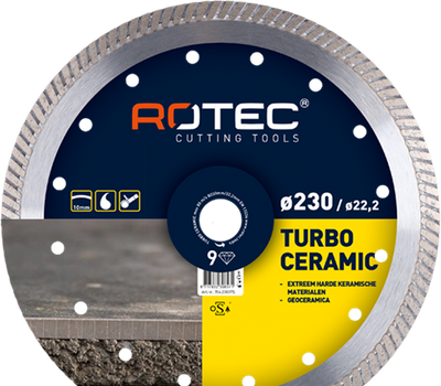 Rotec 704.2303ts turbo ceramica', ø230x22,2mm - 704.2303ts