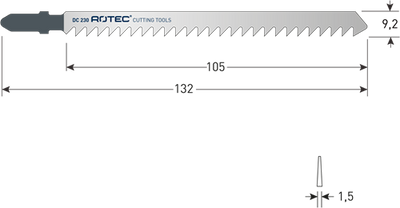 Seghetto alternativo Rotec | dc230 | 2 pezzi - 520.0232