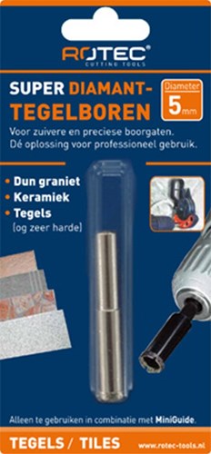 Rotec diamante - punta per piastrelle 6,0 mm - 7580600 - 758.0600