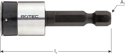 Chiave a bussola Rotec | e6.3 | 1 registrazione a 4 bit | non magnetico | sw38x50 - 819.30301