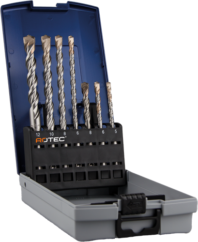 Set di trapani Rotec SDS+ da 7 pezzi e martelli perforatori
