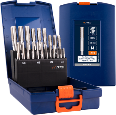 Set di maschi a mano Rotec '300' | 21 pezzi. | m3-m12 ass - 900.2000