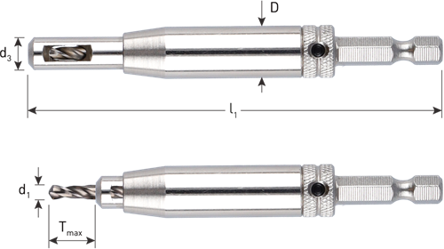 Rotec hss scharnierboor | 1 4 -bitopn. e6.3 | ø2,0 (schroef ø3-3,5) - 268.0001