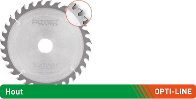 Hoja de sierra circular Rotec opti-line hm para máquinas portátiles | ø160x2,2x20 | z=48 | tf-uni - 553.0132