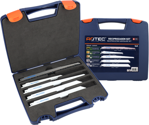 Set di lame per sega alternativa Rotec | 525| 25 pezzi | legno e metallo - 525.9000