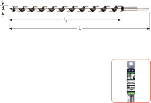 Rotec slangenboor silver-line | ø5x155x230 - 240.0500