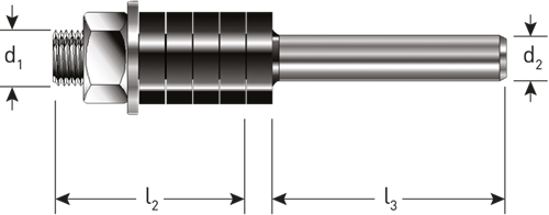 Mandrino Rotec senza cuscinetto | ø8 | d2=8 - 271.42.0800