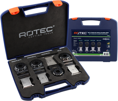 Hojas de sierra multiherramienta Rotec starlock | 517 conjunto completo | 4 piezas - 517.9000