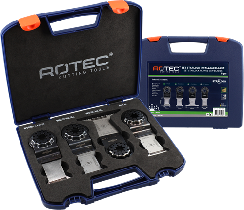 Rotec starlock multitoolzaagbladen | 517-allround set | 8-delig - 517.9001