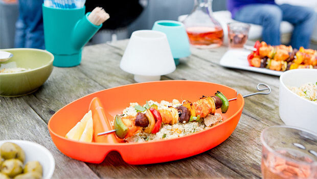 Royal vkb bbq schaal blauw