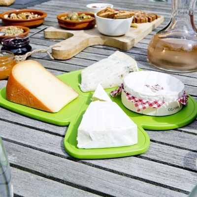 Tagliere per puzzle Royal VKB per formaggio verde oliva