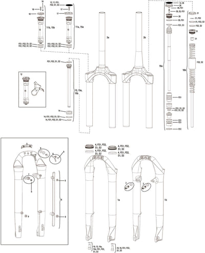 Rockshox Sus.Fork Paragon Rl Solo Air 28