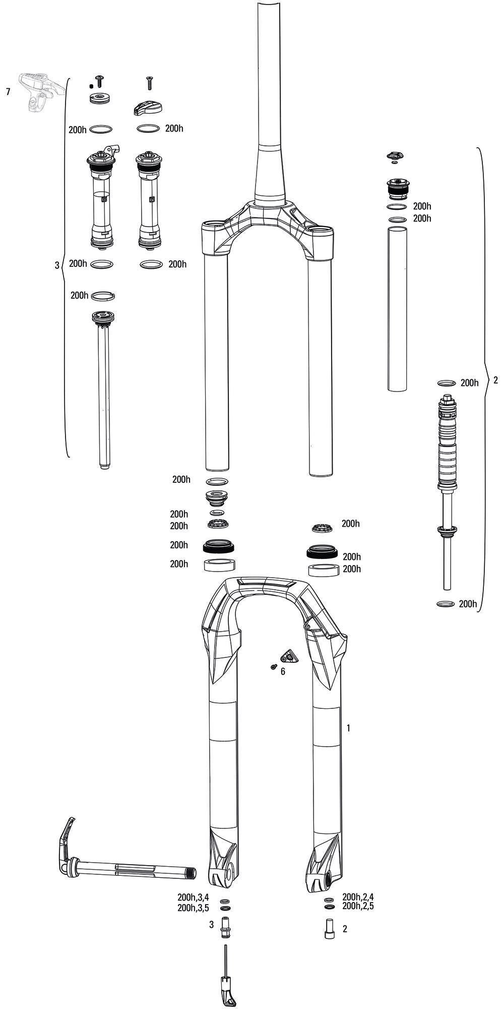 RockShox Susp.F.Fork RS Judy Gold RL 100mm nero