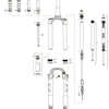 Rockshox verende voorvork recon silver rl susp.fork rs recon sil.rl 1 1 8 black oneloc