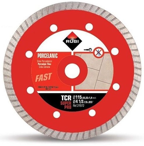 Disco diamante Rubi tcr 115 | súper profesional | 115 x 22,2 x 1,4 mm - 31972