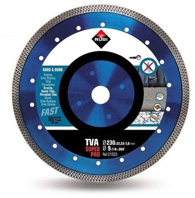 Serie sara rubi tva - disco de diamante - 230 mm - turbo viper - superpro
