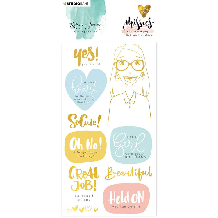 Studio light • rub-on sticker missees collection nr.03