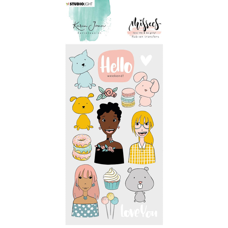 Studio light • rub-on sticker missees collection nr.05