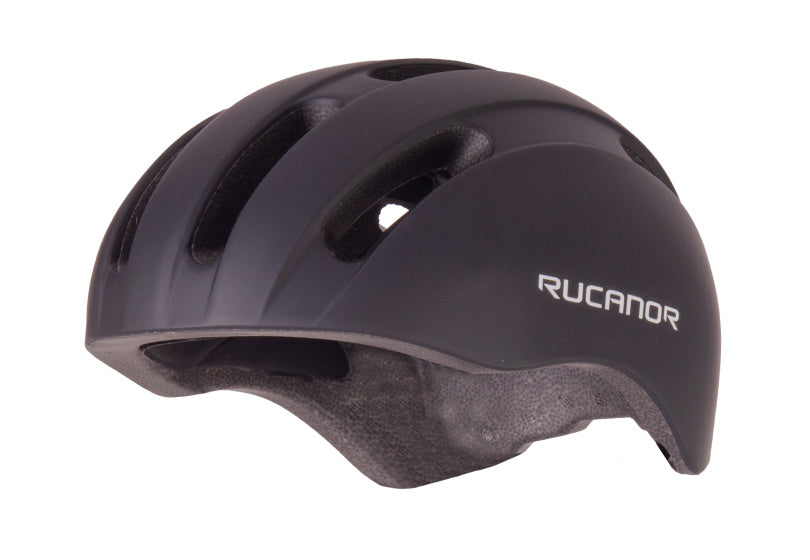 Rucanor City Flow Bicycle Bicycle Helmet E-Bike Dimensioni nera regolabili 55-58 cm (M)
