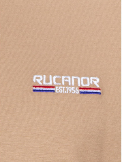 Camicia di base Rucanor raffi round hals uomini beige size xl
