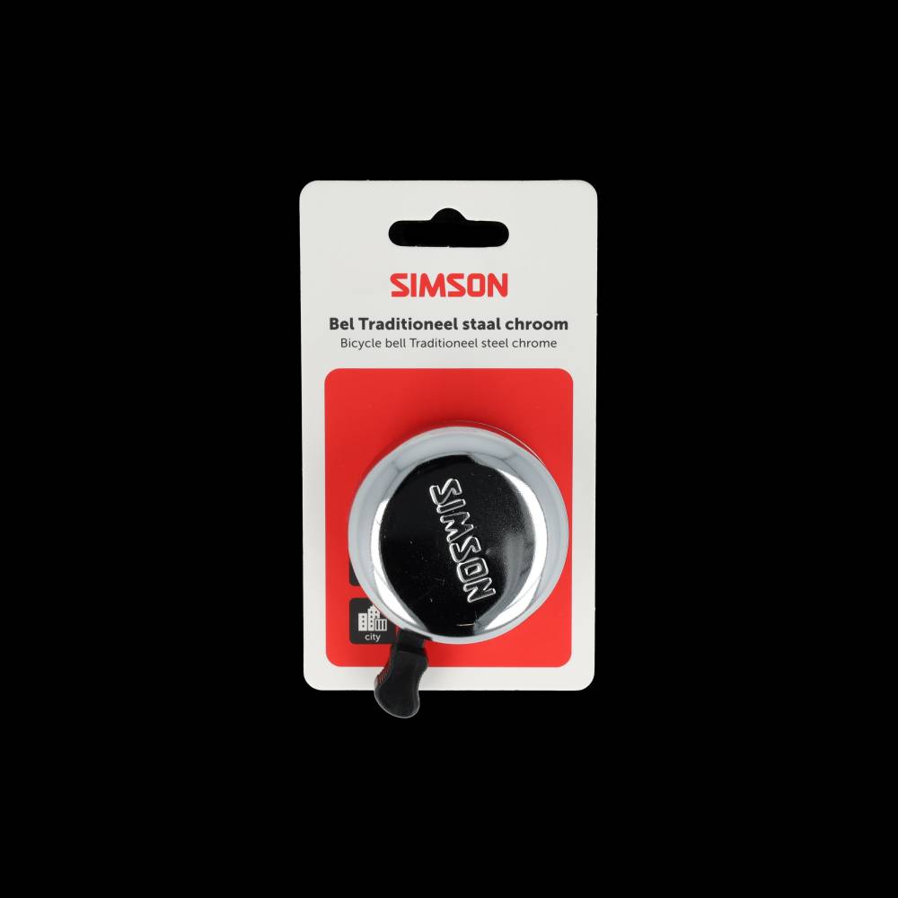 Campana Simson tradicional acero cromado.
