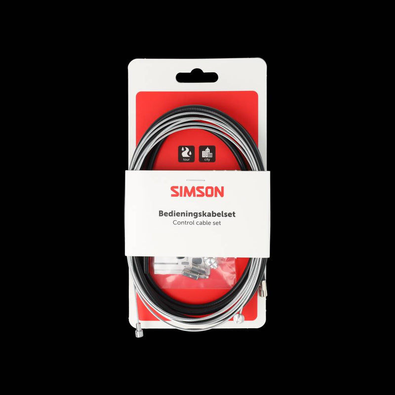 Simson brake cable set complete universal black