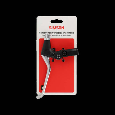 Set leve freno Simson regolabili, manico lungo, alluminio nero
