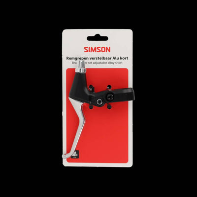 Simson brake lever set adjustable short handle aluminum black