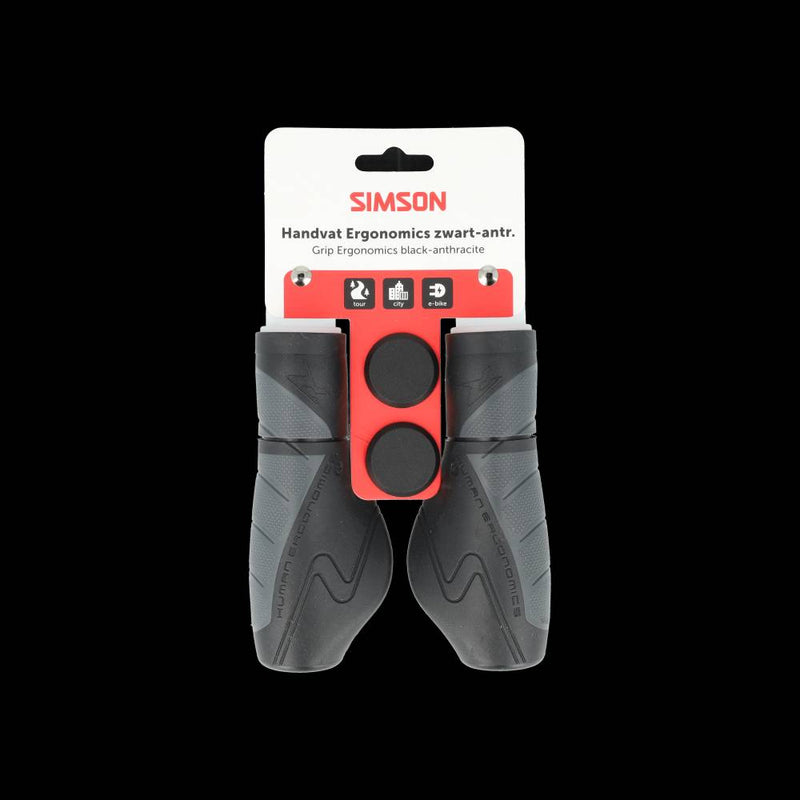 Simson maniglie ergonomiche nero-antracite