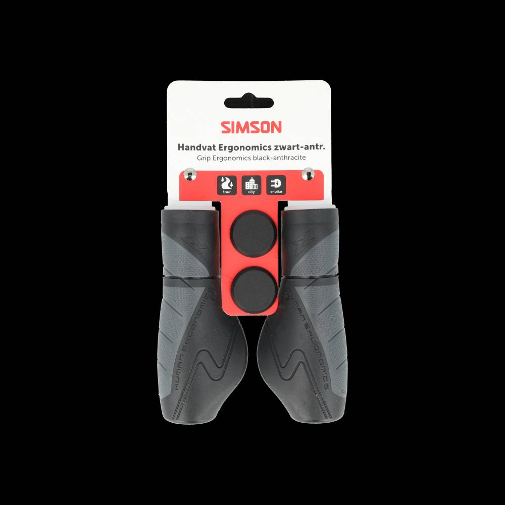 Simson maniglie ergonomiche nero-antracite