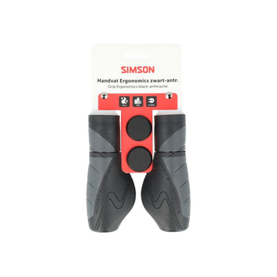 Manijas Simson ergonómicas negro-antracita