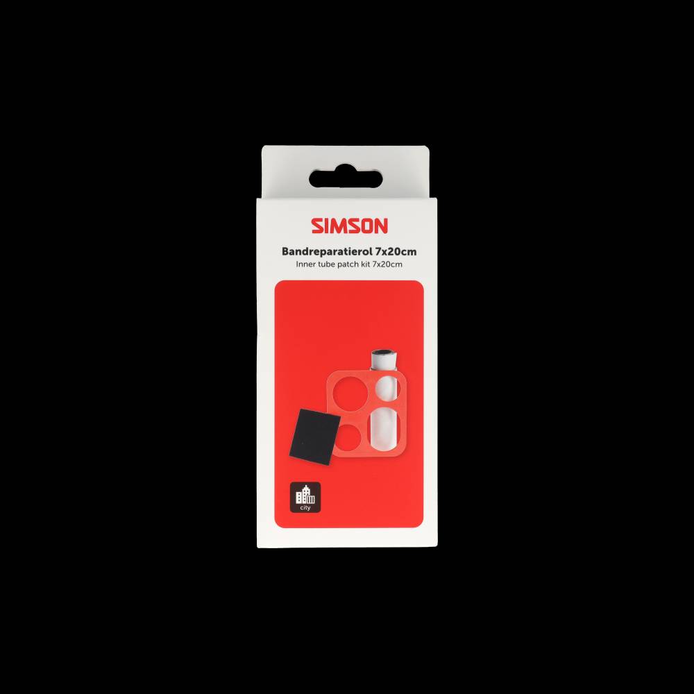 Simson bandenreparatierol met sjabloon 7x20cm