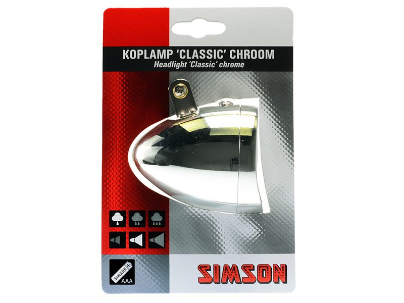 Simson Headlight Classic Chrome