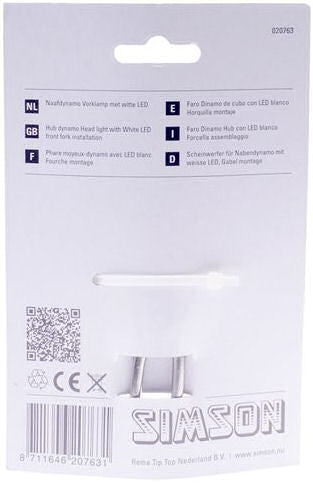 Simson Fork Fork Fork LED Black Hub Dynamo sulla mappa