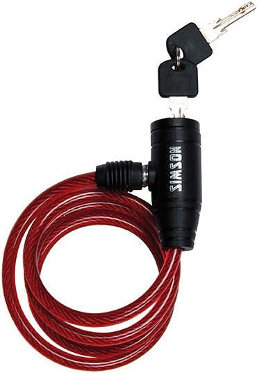 Simson Children's Cable Lock 8x90cm rojo