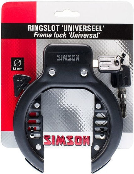 Simson Ringslot Normal - Universal - 5.7 cm - Negro - Sin arte
