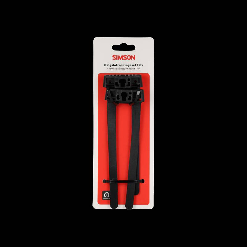 Simson ringslot montageset - flexibele installatie - geschikt voor alle fietsen - stalen en aluminium frames