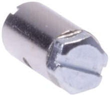 Capezzoli avvita 15 x 8 mm argento 2 pezzi