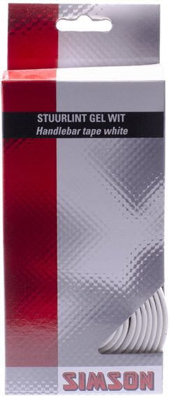 Simson Stuurlint Gel wit (racefiets, schokabsorberend, comfortabel)