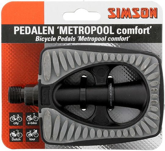 Pedals establece Metropolis Comfort 9 16 pulgadas gris negra