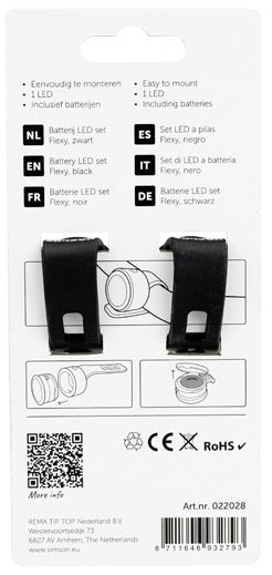 Set di illuminazione Simson Set LED 'Flexy' - Nero
