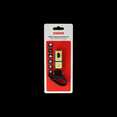 Lampada tascabile LED Simson USB-C bianca