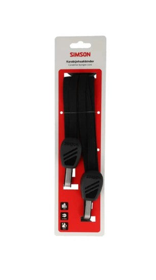 Simson karabijnhaakbinder 71cm zwart